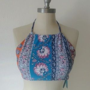 CUPSHE HIGH NECK BIKINI TOP